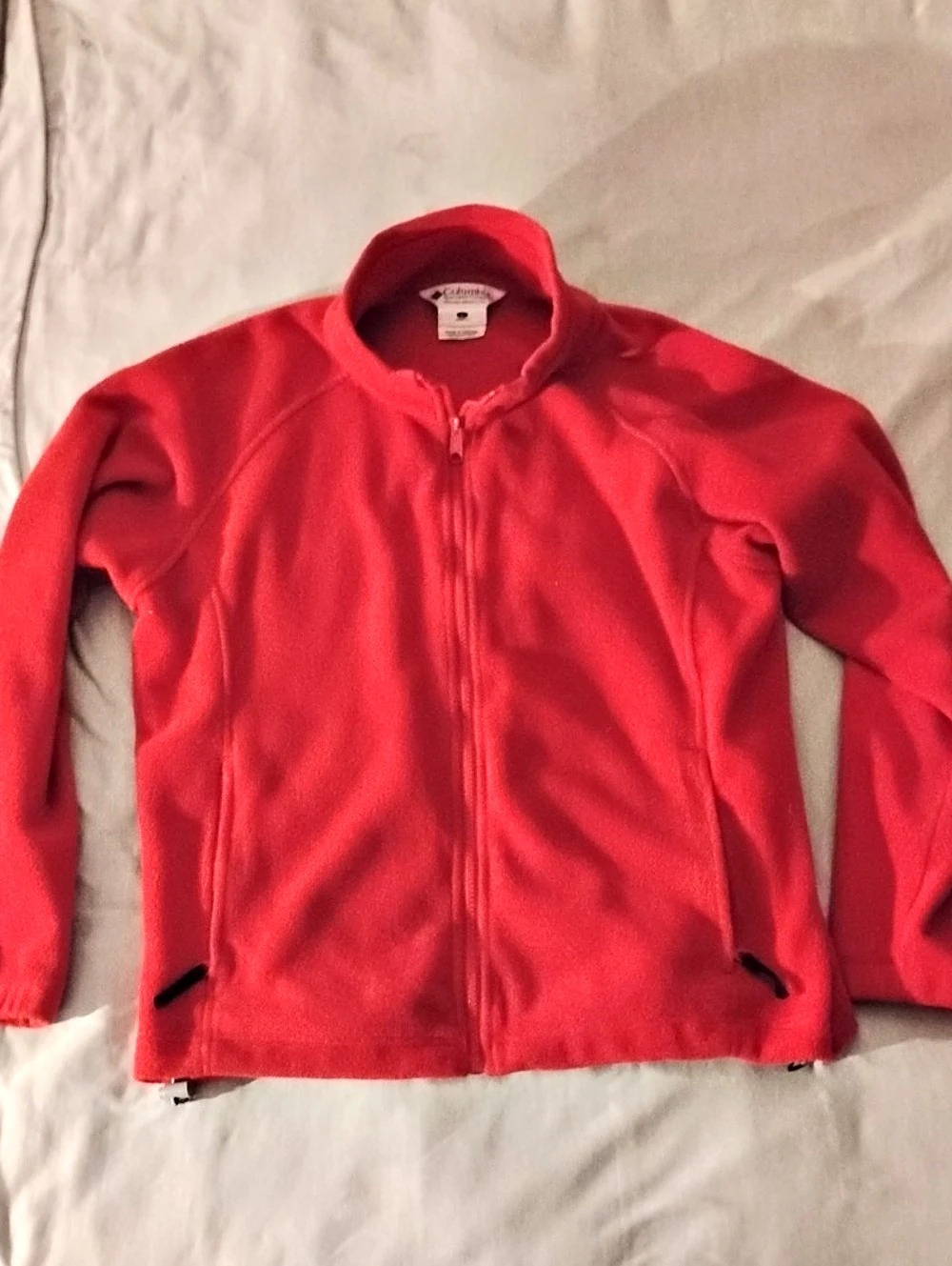 Columbia Women's Benton Springs Full Zip Fleece Jacket Red Large